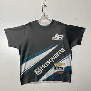 Colorado Timberline HUSQVARNA Nascar Gray Boxy Fit Shirt Mens Size M